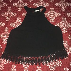 Black halter top